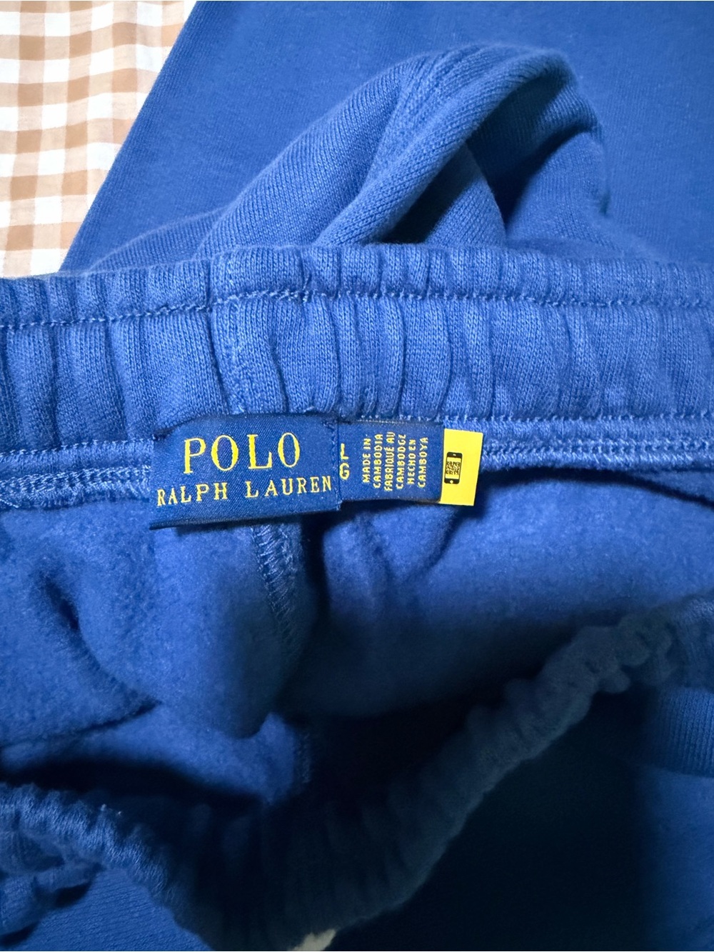 Ralph Lauren Royal Blue Sweatpants with Flag Logo - Picture 4 of 5